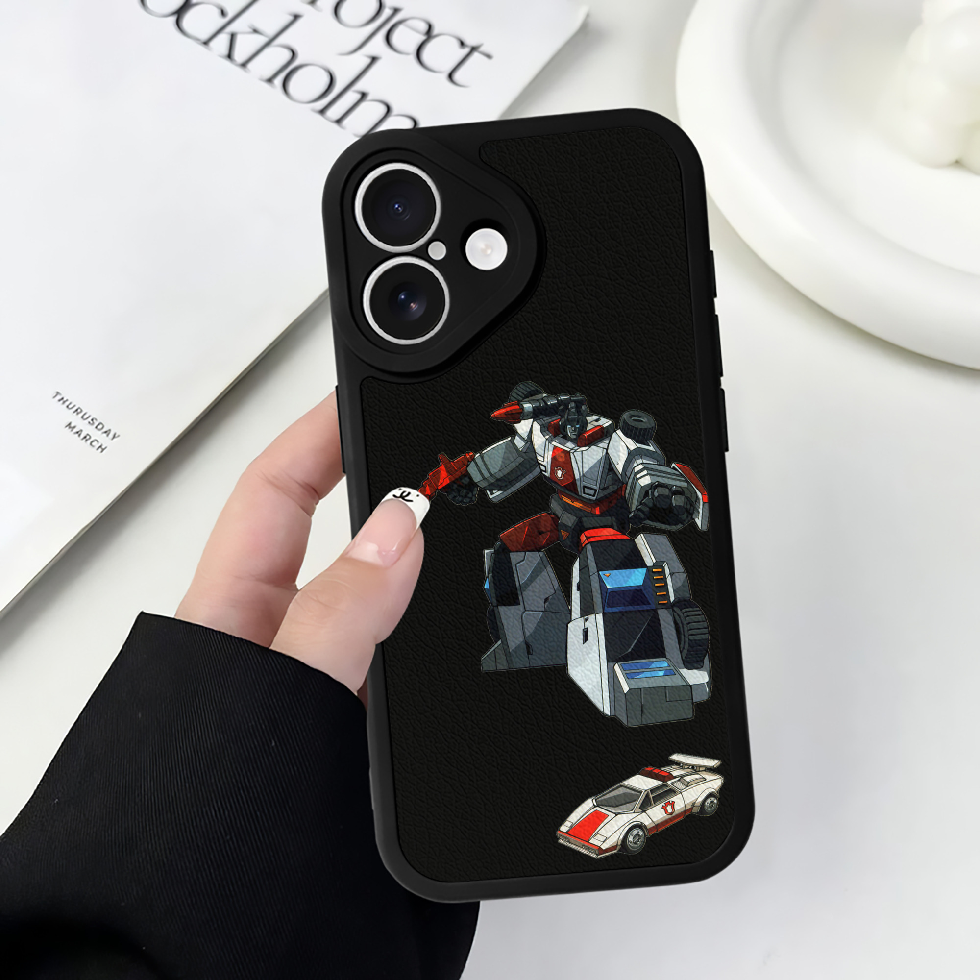 （画像用）  【iPhone 16シリーズ対応】シリコンスマホケース（レザー調） 材質：シリコン
